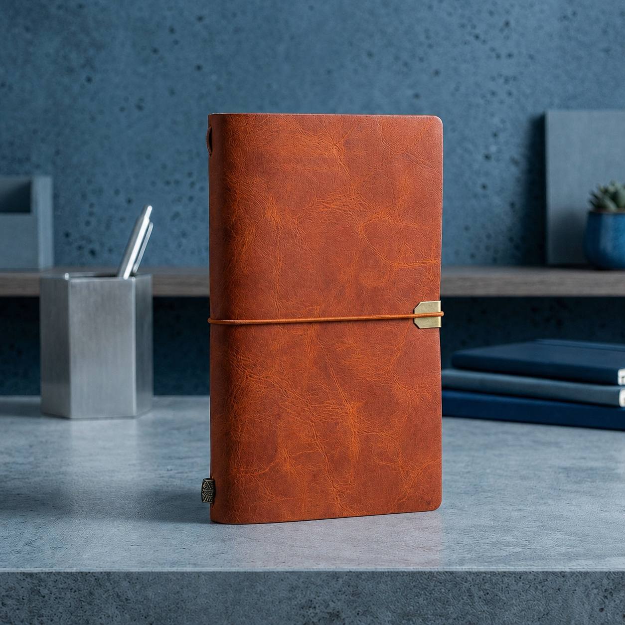 Vintage Traveler's Notebook in Cognac